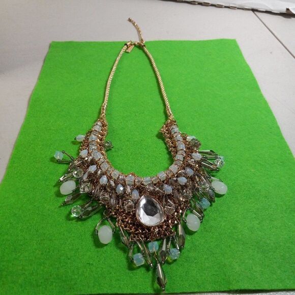 INC Statement Gold tone Beaded Necklace - Picture 4 of 8